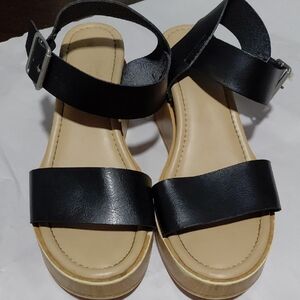 Universal Thread Black Sandals